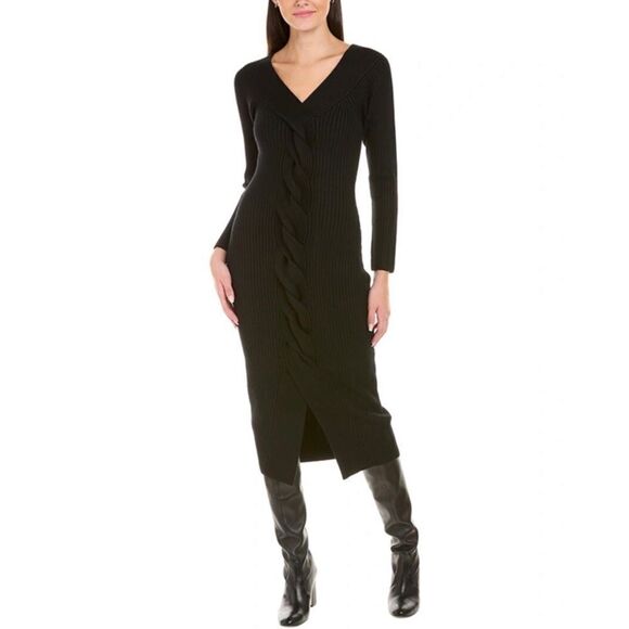 AMUR Trianna Rib-Knit Midi Dress size XS - Picture 1 of 11